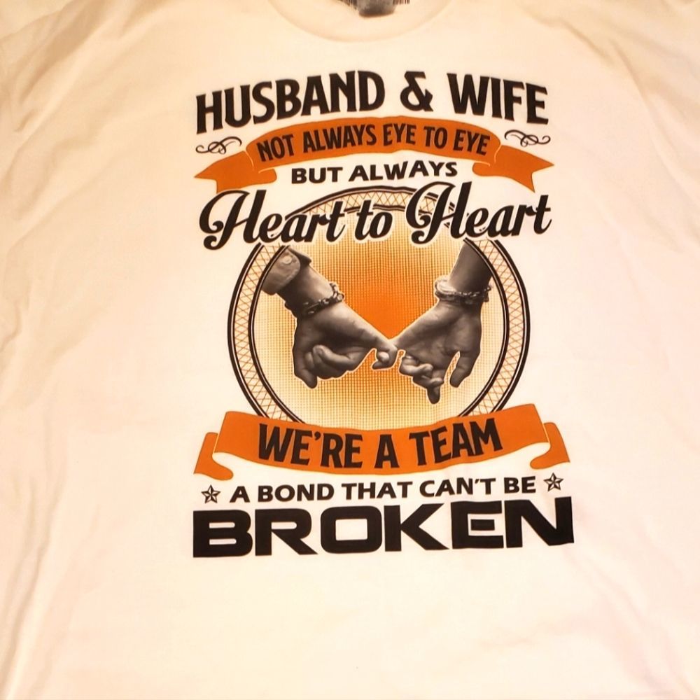 2XL Husband and Wife t-shirt